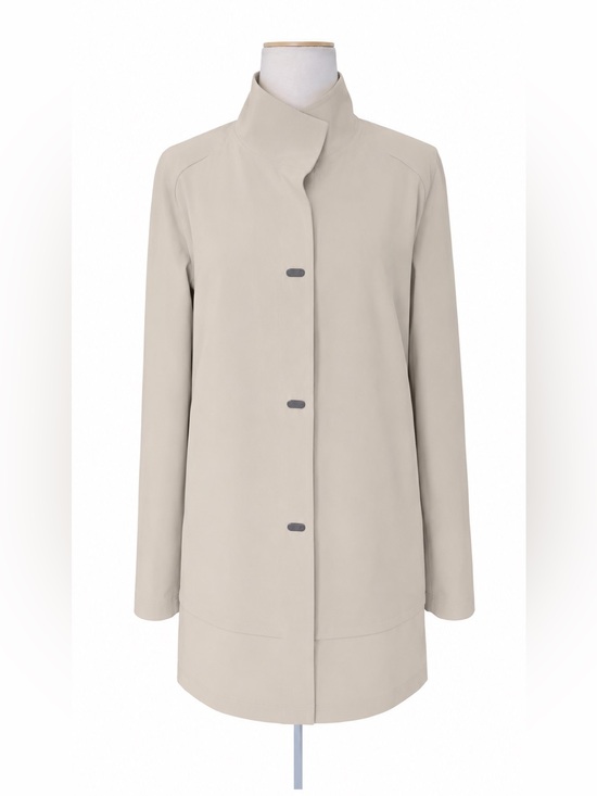 Figs Jackets & Blazers - FIGS Coro Raincoat XS Beige Waterproof Medical Jacket Nurse Scrub Jacket Stretch